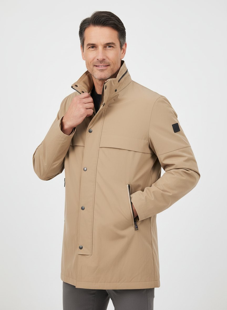 Parka FranKy-T, Mikrofaser wasserabweisend, beige