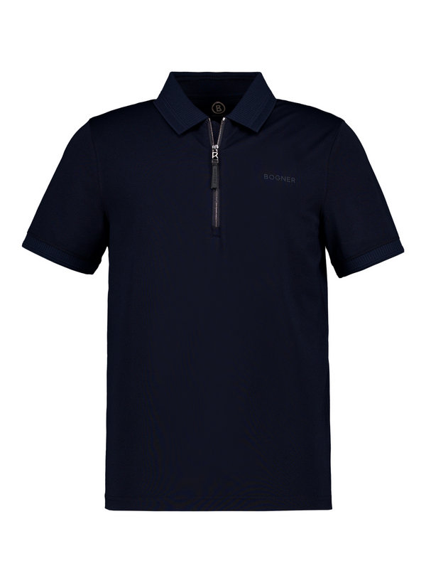 Zip-Polo Timo11, Regular Fit, Baumwoll-Piqué, navy