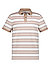 Polo-Shirt Timo-5F, Regular Fit, Baumwoll-Piqué, beige-offwhite gestreift - beige-ecru (S77)