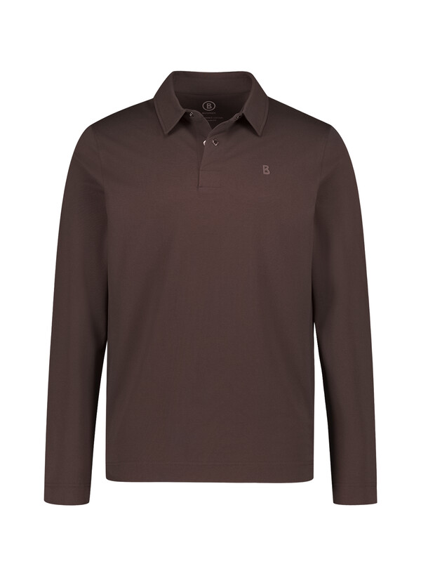 Polo-Shirt Timon, Stretch-Piqué, dunkelbraun