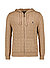 Kapuzenjacke, Strick, braun - braun