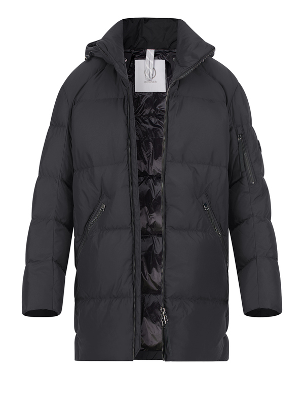 Daunenparka Jones-D3, Nylon wasserabweisend, schwarz