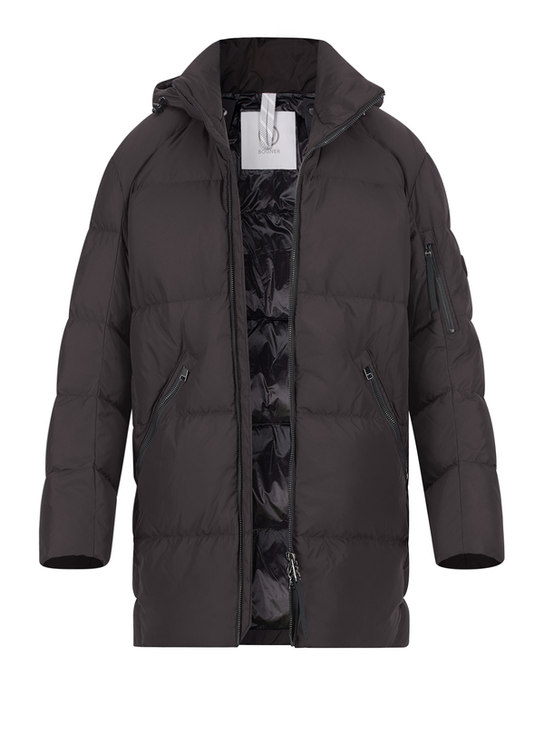 Daunenparka Jones-D3, Nylon wasserabweisend, braun