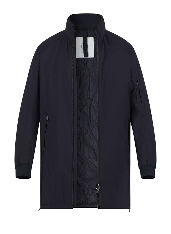 Parka Luis, Mikrofaser-Stretch, navy