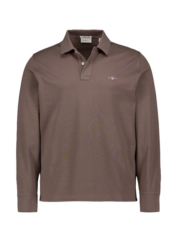 Polo-Shirt, Regular Fit, Baumwoll-Piqué, taupe