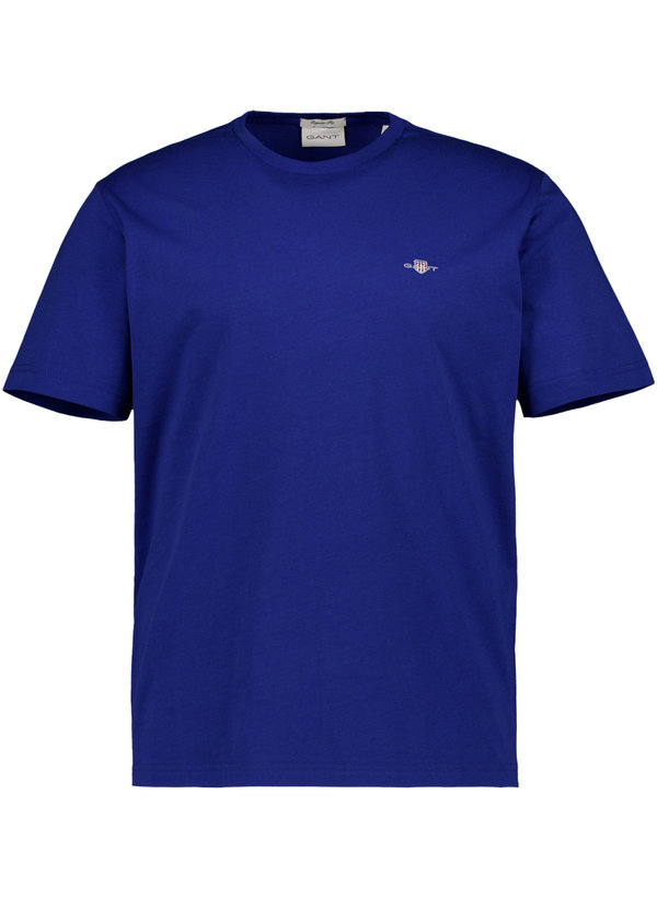 T-Shirt, Regular Fit, Baumwolle, crisp blue