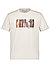 T-Shirt, Baumwolle, Print, creme - creme
