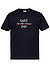 T-Shirt, Regular Fit, Baumwolle, schwarz - schwarz