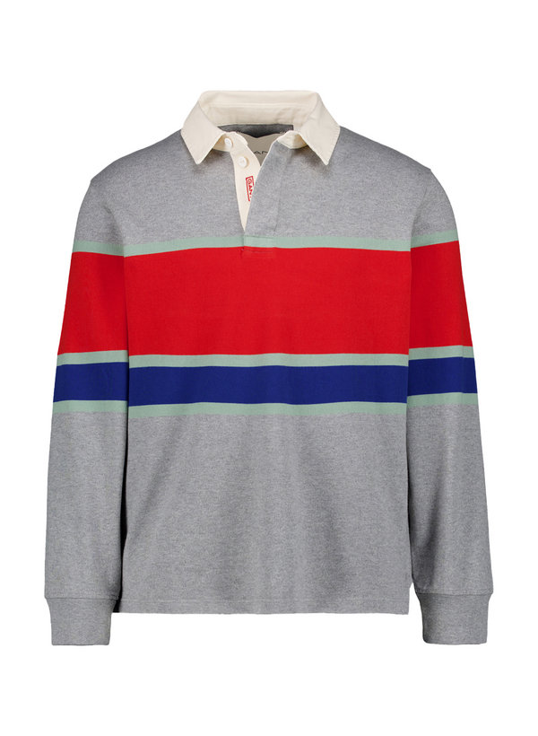 Pullover, Baumwolle, grau gestreift