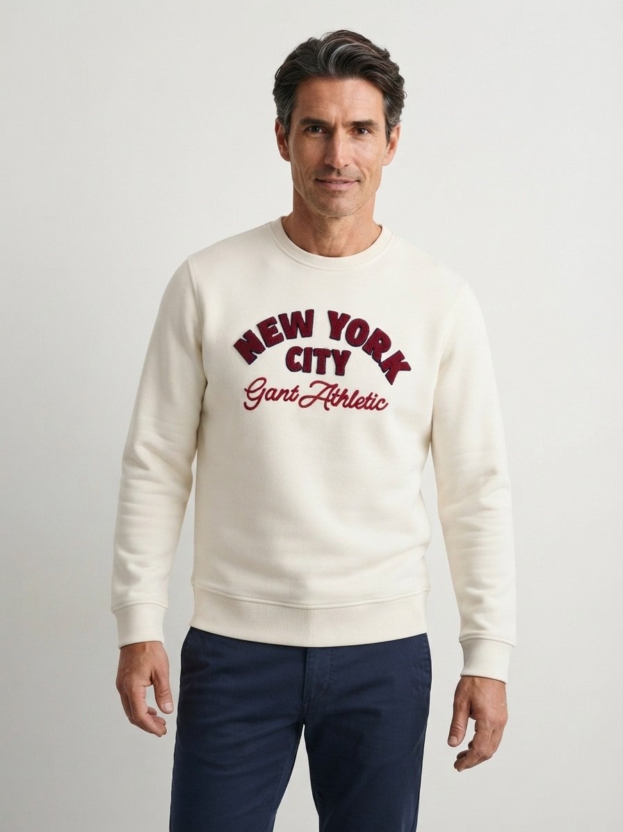 Sweatshirt, Bio Baumwolle, creme