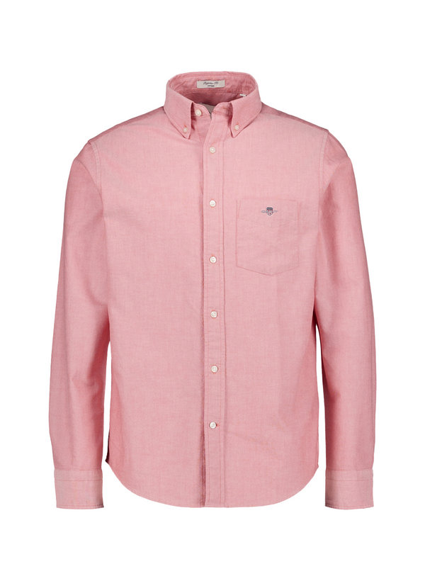 Hemd, Regular, Oxford, Button-Down, Brusttasche, rot