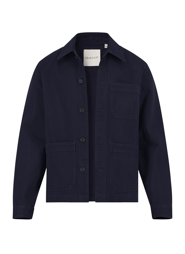 Overshirt, Baumwolle, nachtblau