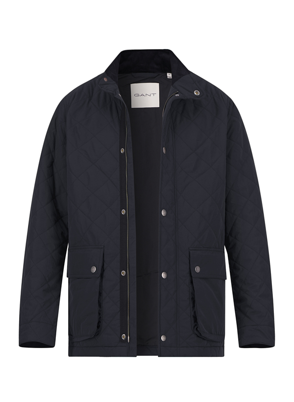 Steppjacke, Mikrofaser wasserabweisend, schwarz