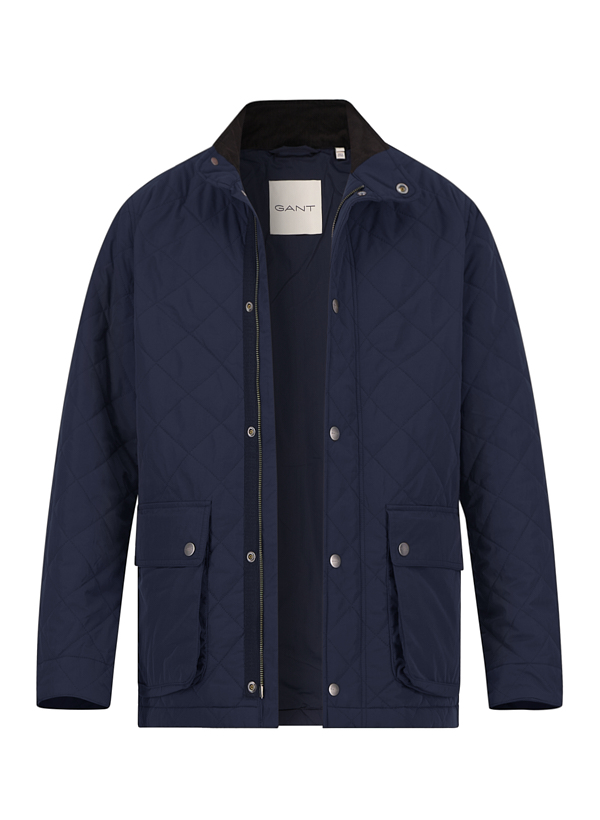 Steppjacke, Mikrofaser wasserabweisend, dunkelblau