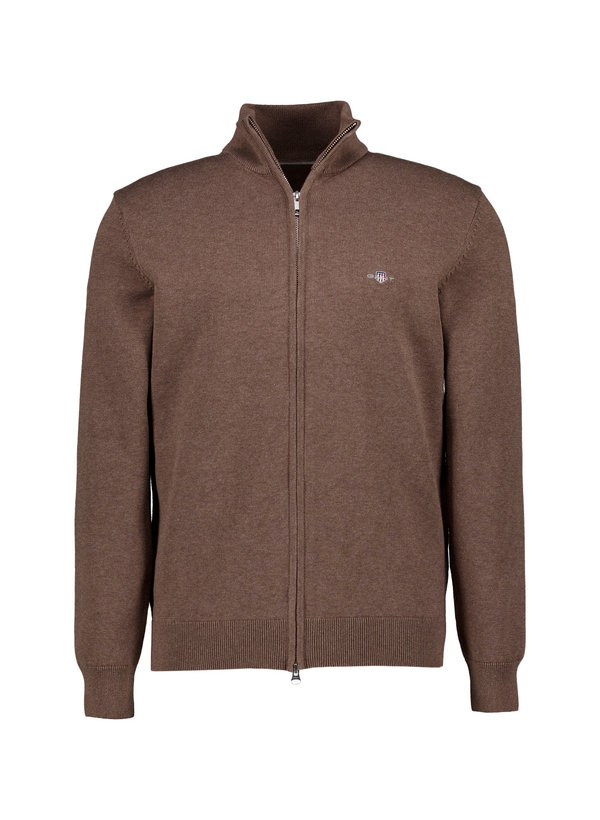 Gant Herren Cardigan braun unifarben