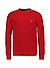 Pullover, Bio Baumwolle, orange-rot strukturiert - orange-rot