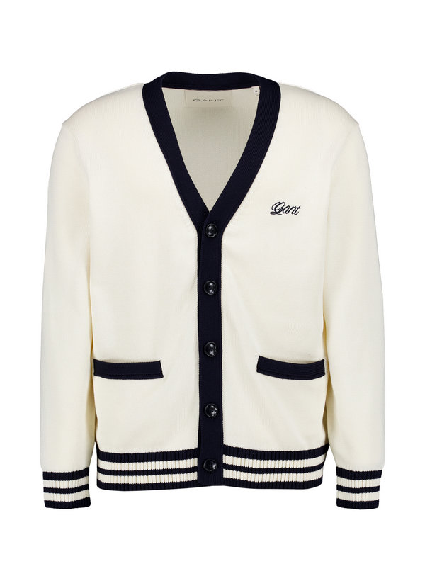 Gant Herren Cardigan beige unifarben