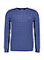 Pullover, Baumwolle, blau - blau