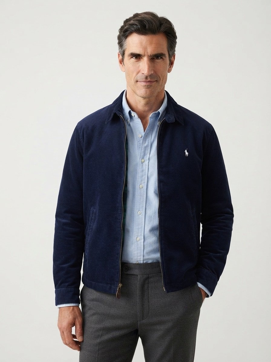Blouson, Cord, navy