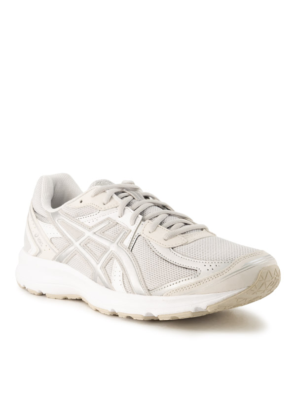 Sneaker Jog, Kunstleder-Textil, grau-silber