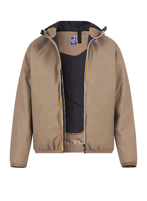 Regenjacke, Mikrofaser, wasserabweisend, beige