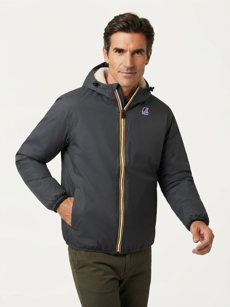 Regenjacke, Mikrofaser wasserabweisend, grau