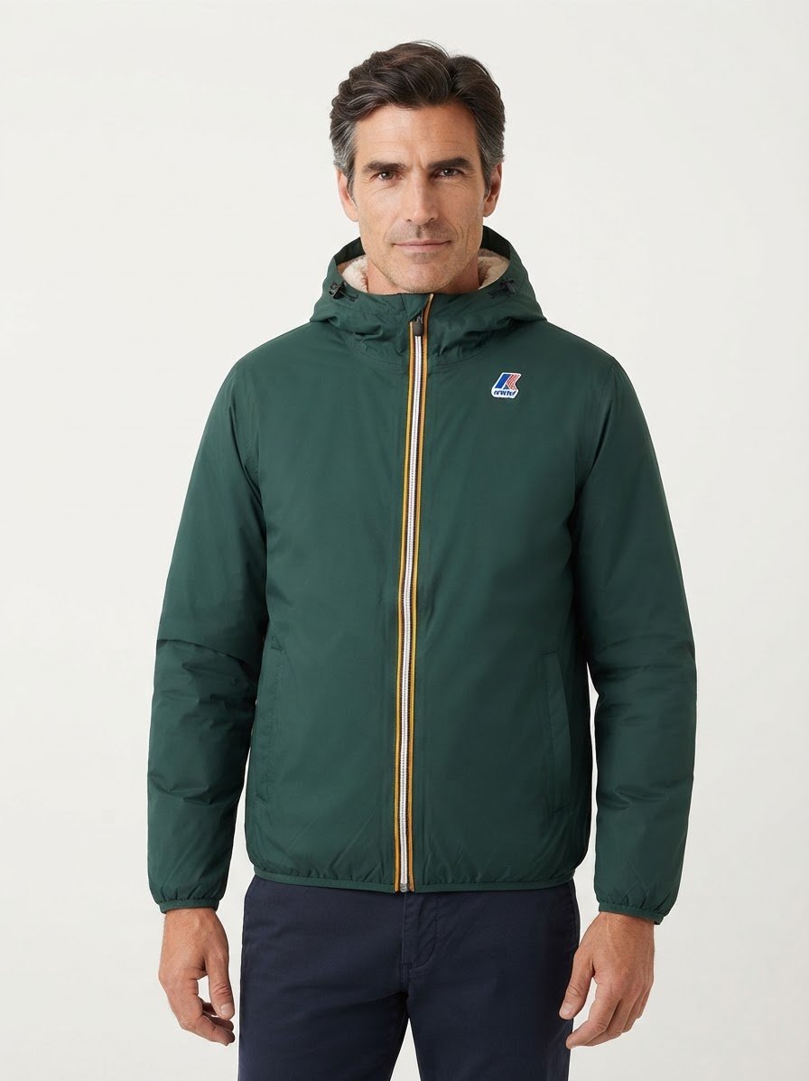 Regenjacke, Mikrofaser wasserabweisend, grün