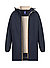 Regenparka, Mikrofaser wasserabweisend, blau - blau