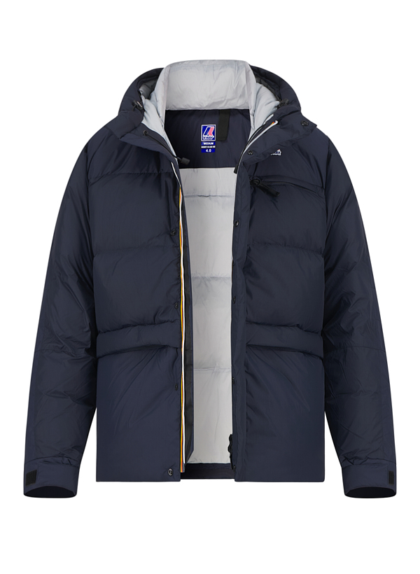 Daunenjacke, Mikrofaser wasserabweisend, blau
