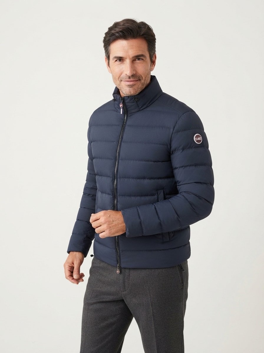 Daunenjacke, Nylon, navy