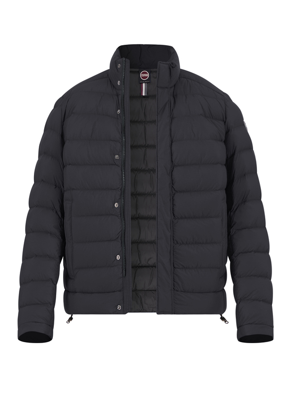 Daunenjacke, Nylon, schwarz