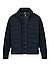 Hybrid Jacke, Strick Mikrofaser, navy - navy