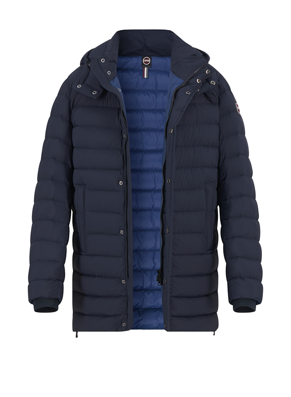 Daunenparka, Mikrofaser wasserabweisend, navy