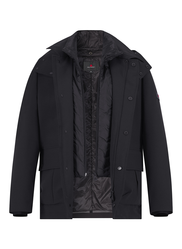 Funktionsjacke Sarthe, Mikrofaser wasserabweisend, schwarz