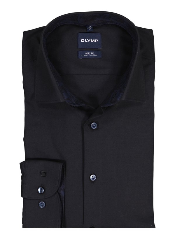 OLYMP Herren Hemd schwarz Kent