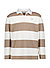 Pullover Crosban, Baumwolle, braun-ecru gestreift - braun-ecru