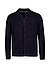 Cardigan Aco, Baumwolle, Brusttasche, dunkelblau - dunkelblau