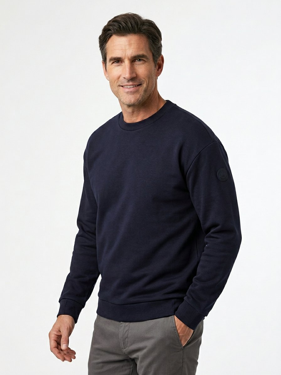Sweatshirt Alinius, Regulaaaaar Fit, Baumwolle, dunkelblau