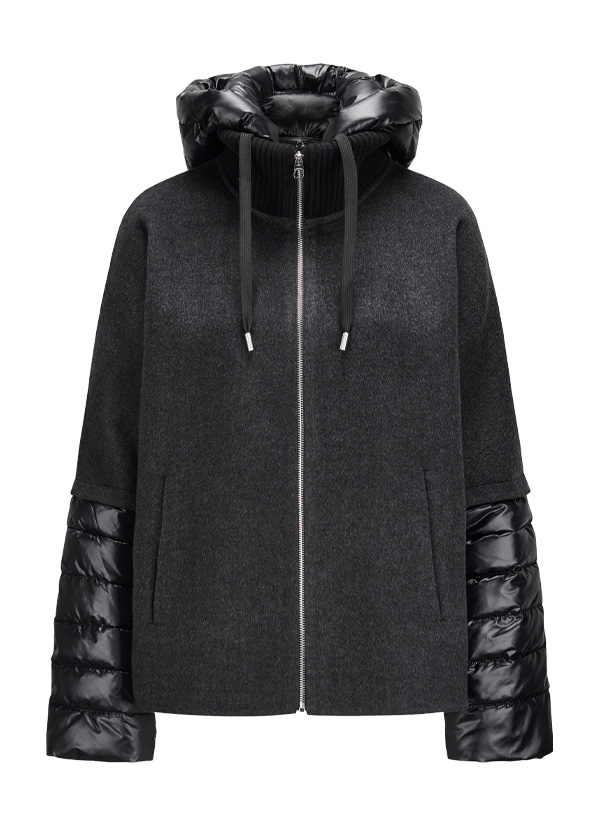 Jacke MSAzalea, Woll-Mix, anthrazit