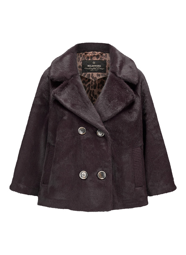 Jacke MSHelene, Kunstpelz, pflaume