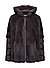 Jacke MSWega, Doubleface Kunstpelz, dunkelbraun - dunkelbraun