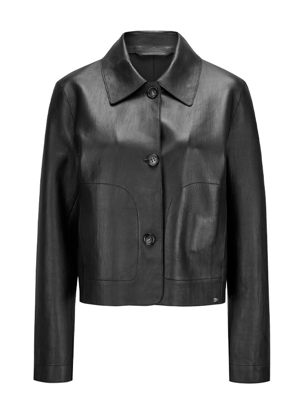 Lederjacke MSCanna, Lammnappa, schwarz