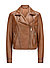Lederjacke MSCara, Lammnappa, cognac - hellcognac