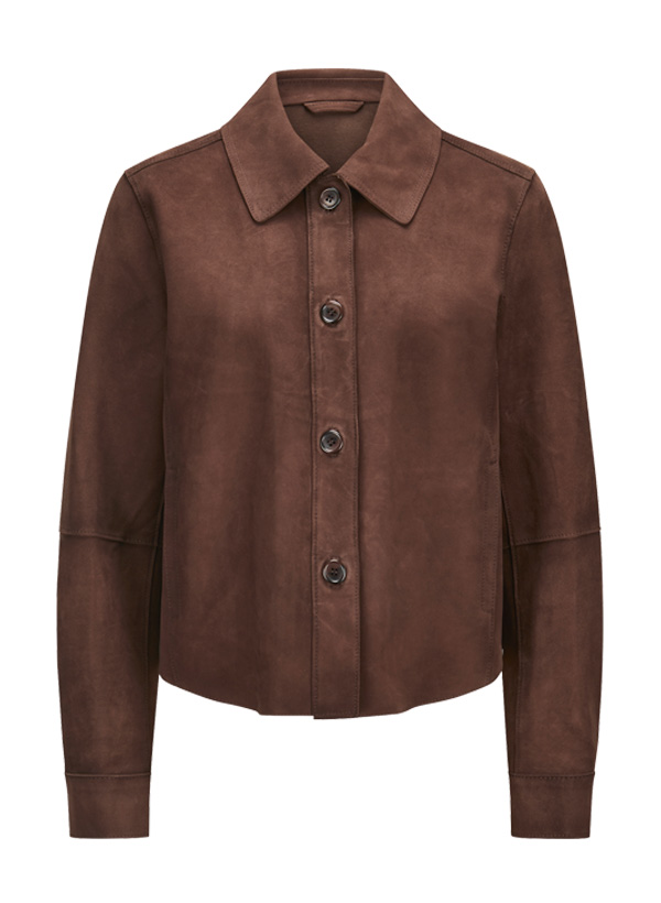 Lederjacke MSCoco, Lammvelours, mittelbraun