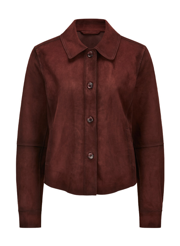 Lederjacke MSCoco, Lammvelours, bordeaux