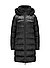 Steppmantel MSLouise, Mikrofaser Fake Fur, schwarz - schwarz