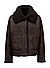 Wendejacke MSNena, Mikrofaser Webpelz, tabak - tabak