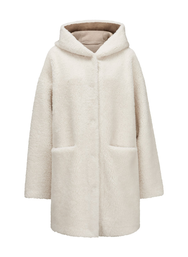 Wendmantel MSUma, Fake Fur, creme