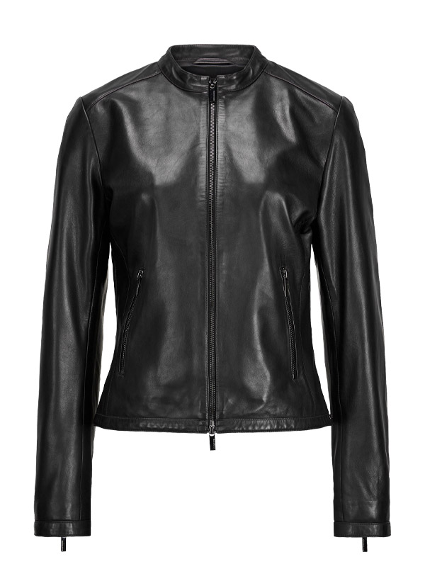 Lederjacke MSSahara, Lammnappa, schwarz