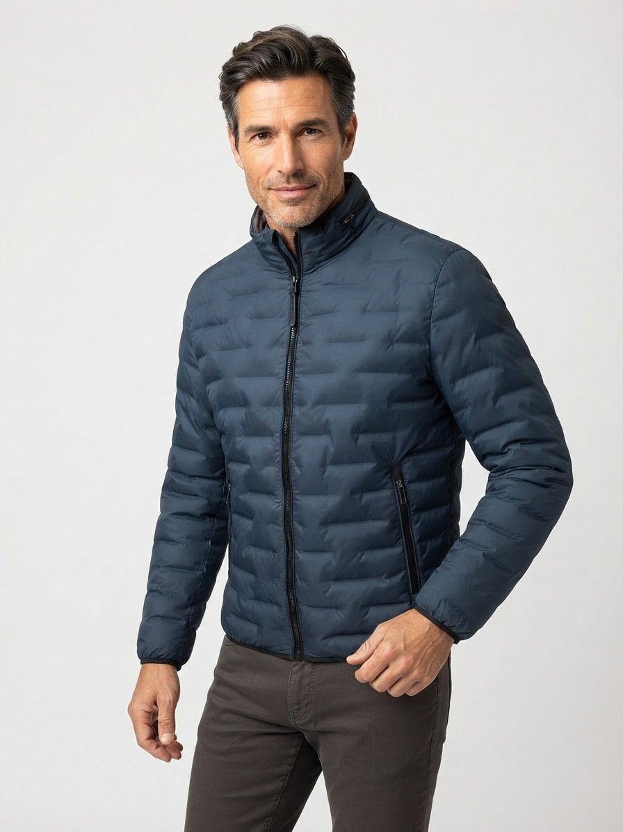Steppjacke MSSalvio, Mikrofaser, nachtblau